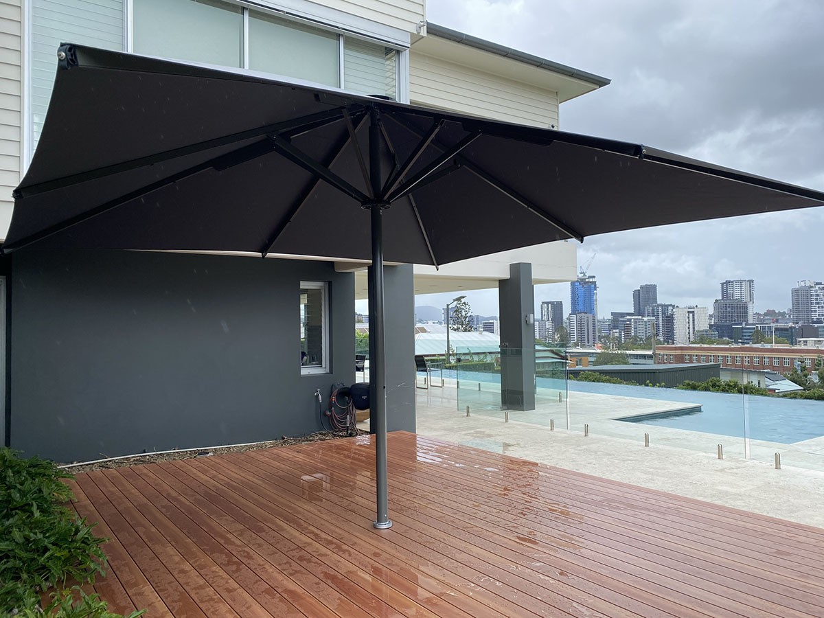 Heavy Duty Umbrella: Square - Acrylic Fabric Canopy