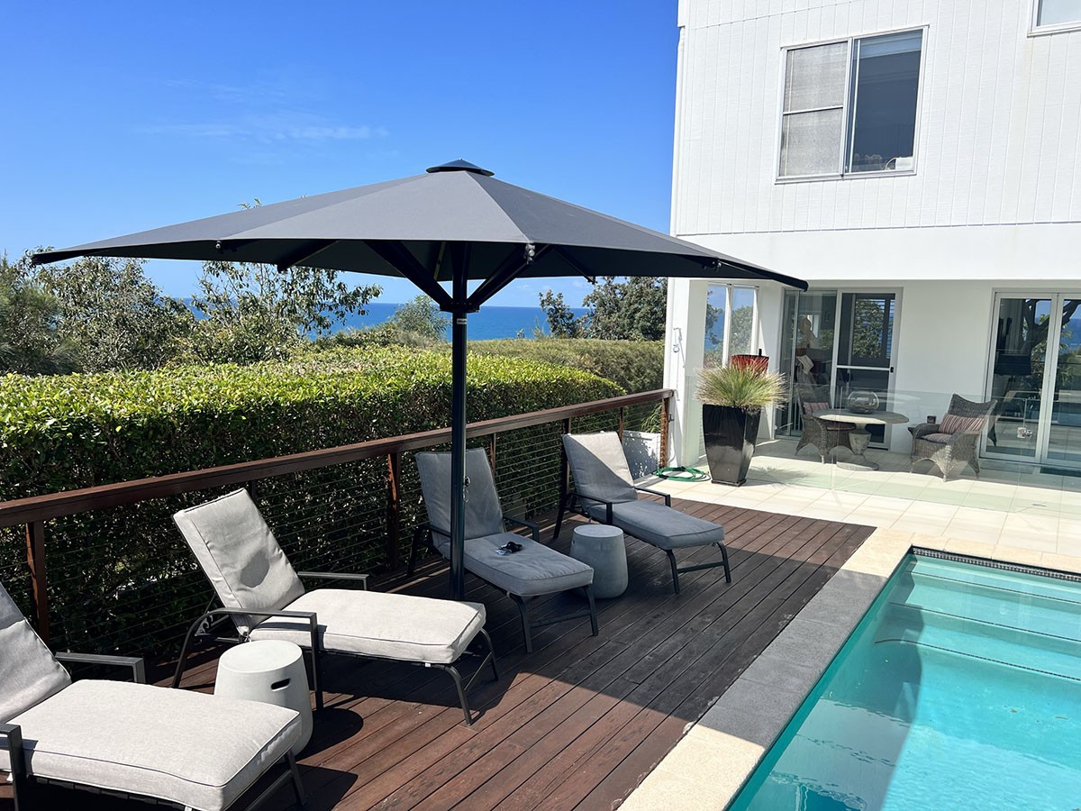 Heavy Duty Umbrella: Square - Acrylic Fabric Canopy