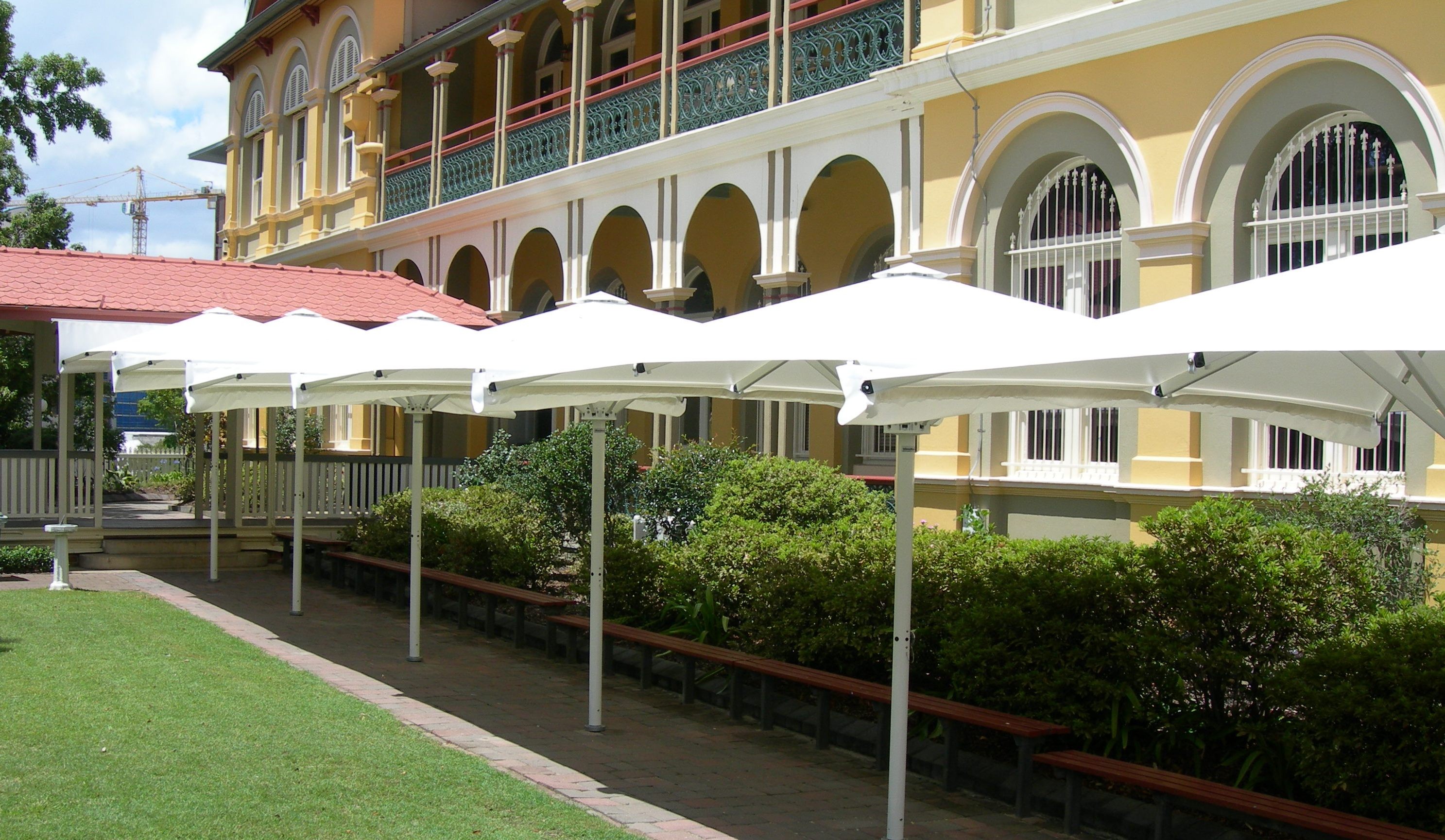 Heavy Duty Umbrella: Square - Ferrari 502 (PVC) Canopy