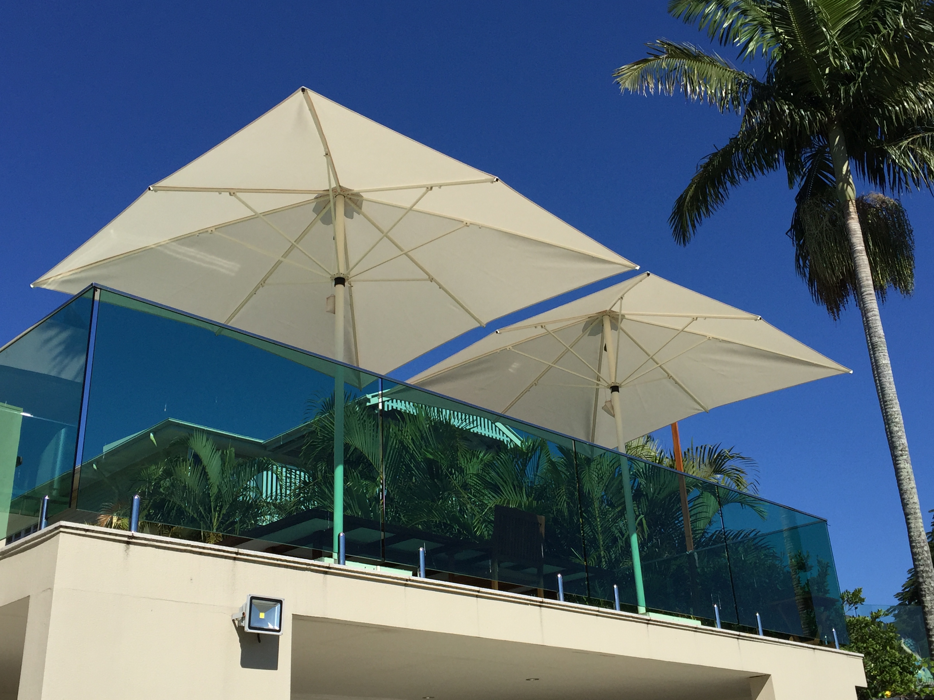 UltraShade Home & Cafe Umbrellas on The Brisbane River
